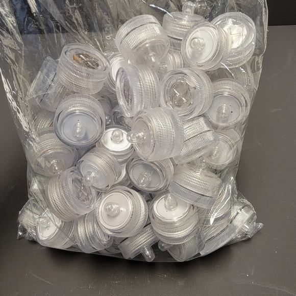 75 Submersible LED Lights, Waterproof Tea Lights, White Submersible Pool Lights - Picture 2 of 5